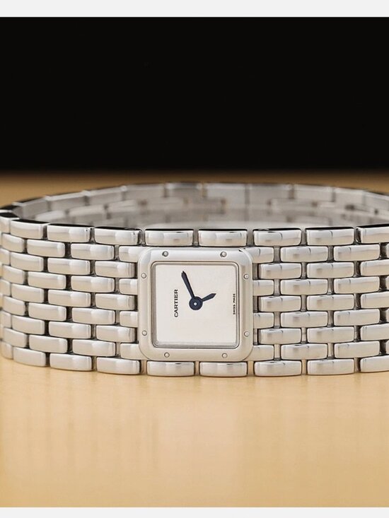 CARTIER WOMENS PANTHERE SILVER WATCH 21MM main image 6